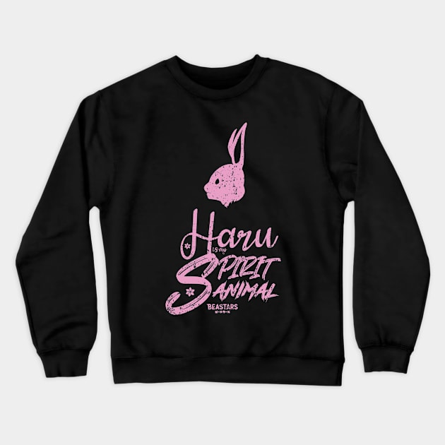 BEASTARS: HARU IS MY SPIRIT ANIMAL (GRUNGE STYLE) Crewneck Sweatshirt by FunGangStore